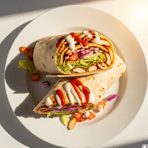 Med Chicken Donner Wrap Meal 