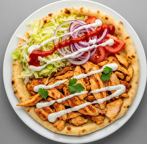 Med Chicken Donner Kebab Meal 